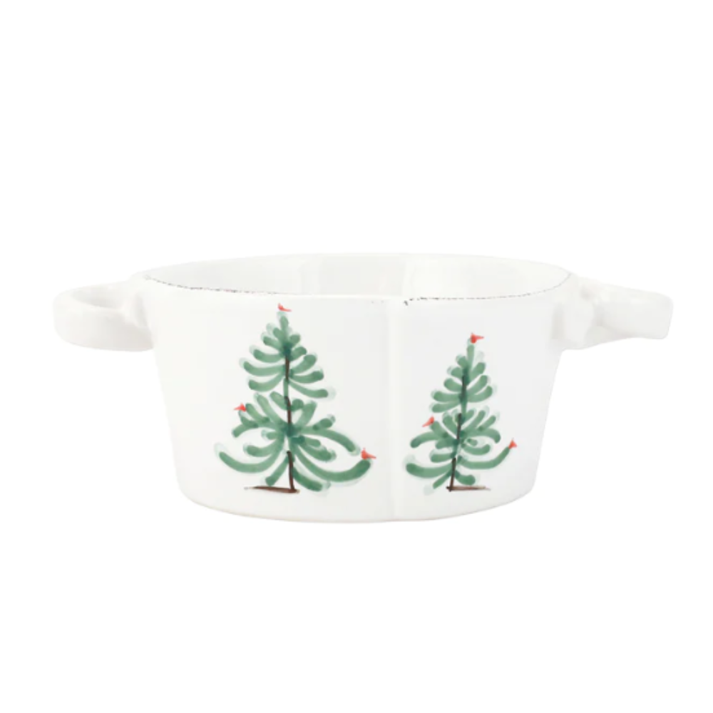 VIETRI LASTRA HOLIDAY SMALL HANDLED BOWL