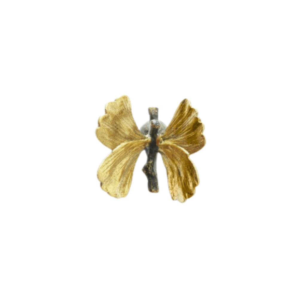 MICHAEL ARAM BUTTERFLY GINKGO SMALL DRAWER KNOB