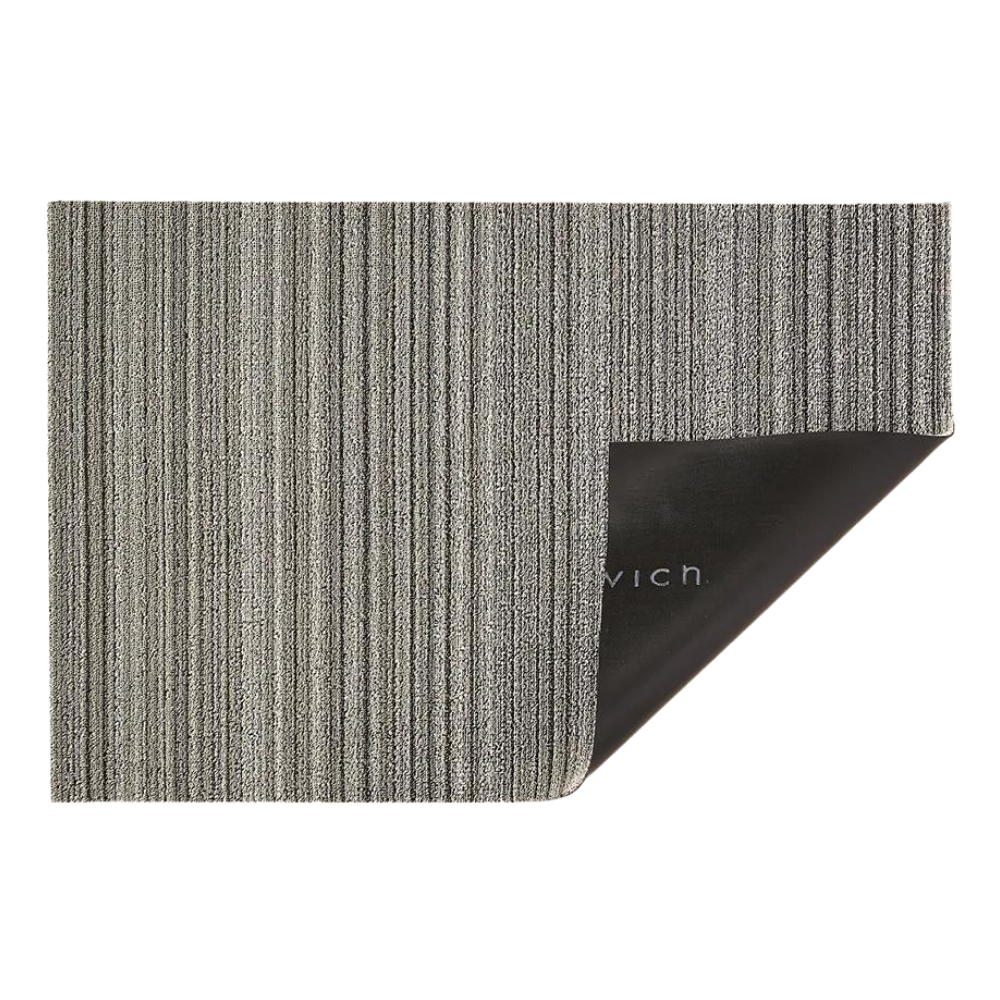 CHILEWICH SKINNY STRIPE SHAG UTILITY MAT BIRCH 24X36