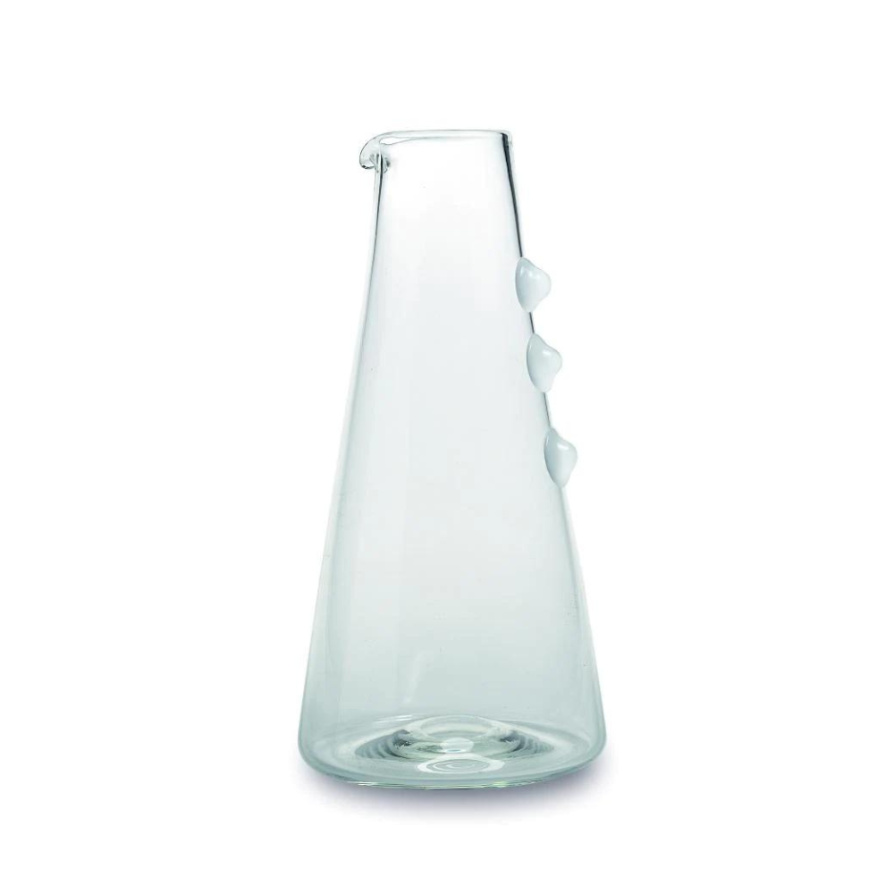 ZAFFERANO AMERICA PETONI WHITE DOTS TRANSPARENT CARAFE