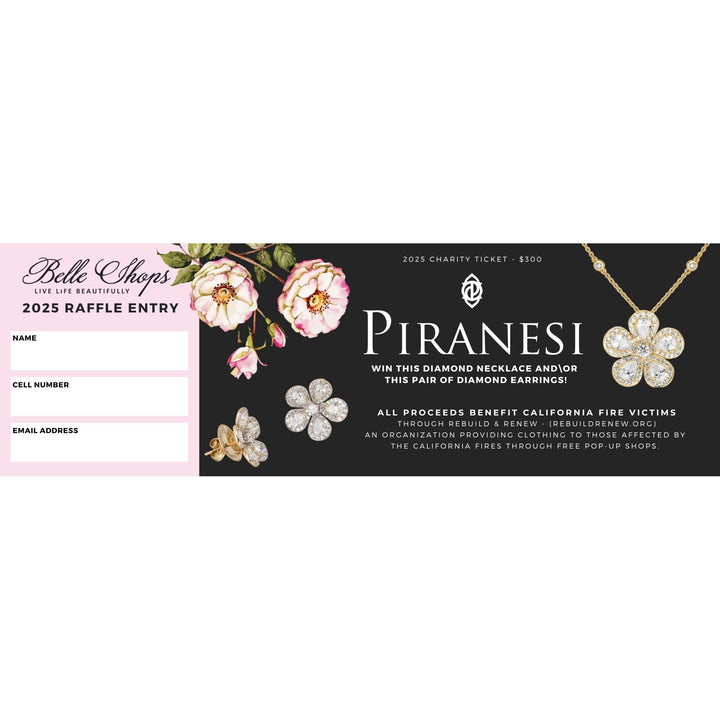 Belle Shops Piranesi Raffle Ticket