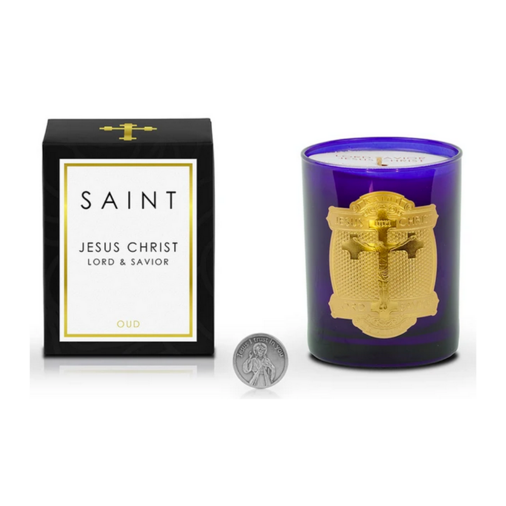 SAINT CANDLE PURPLE/GOLD