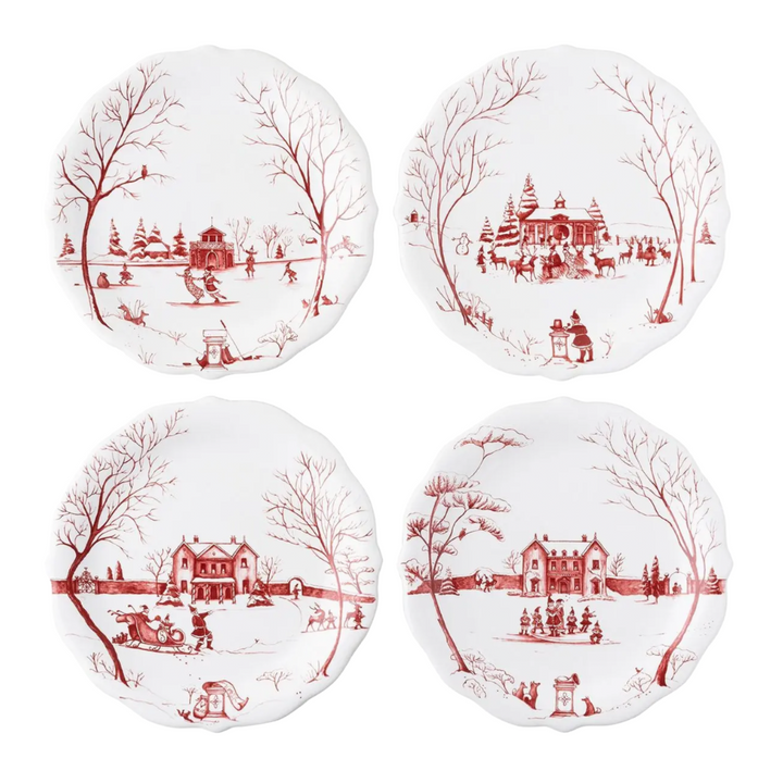 JULISKA Individually Sold Country Estate Winter Frolic Appetizer Plate