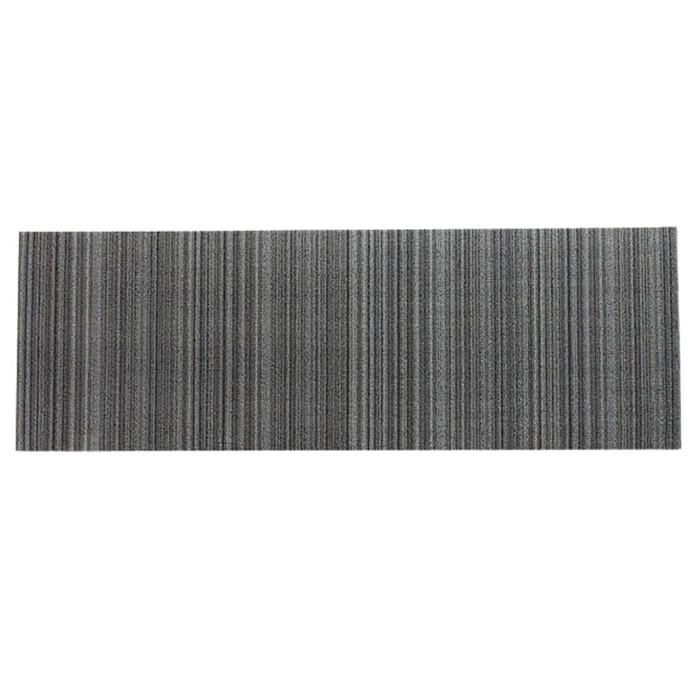 CHILEWICH SKINNY STRIPE SHAG RUNNER BIRCH 24X72