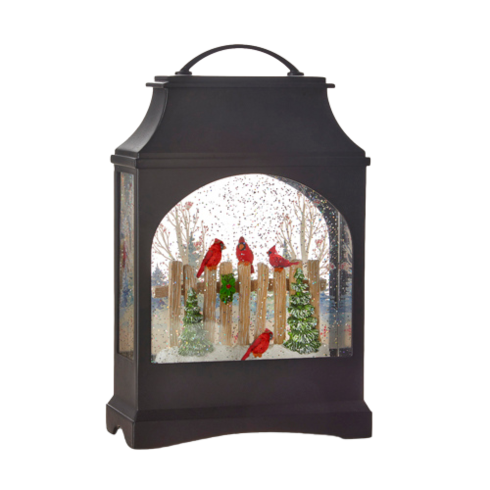 RAZ IMPORTS LIGHTED CARDINAL WATER LANTERN