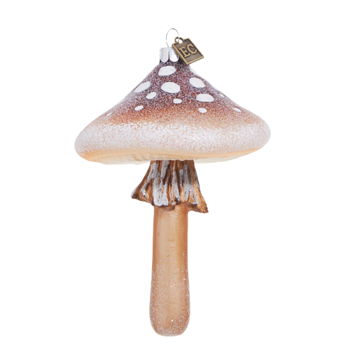 RAZ IMPORTS BROWN MUSHROOM ORNAMENT