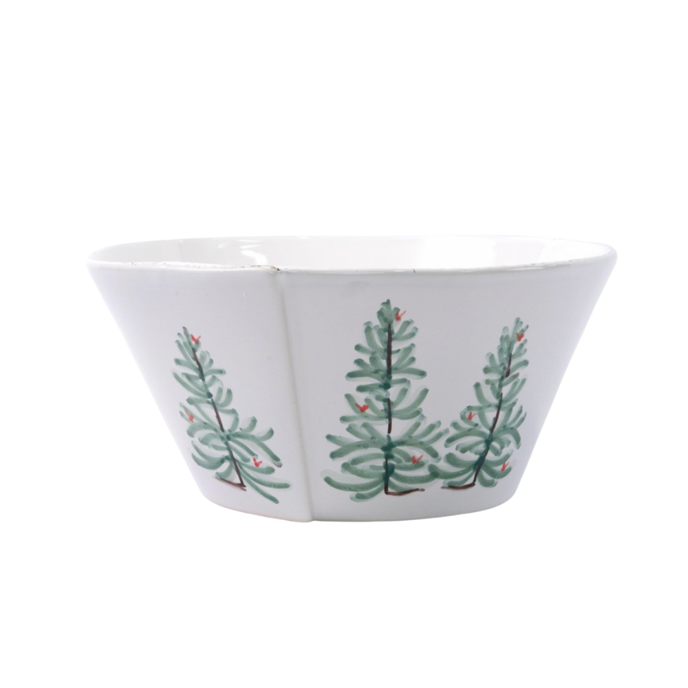 VIETRI LASTRA HOLIDAY LARGE STACKING SERVING BOWL