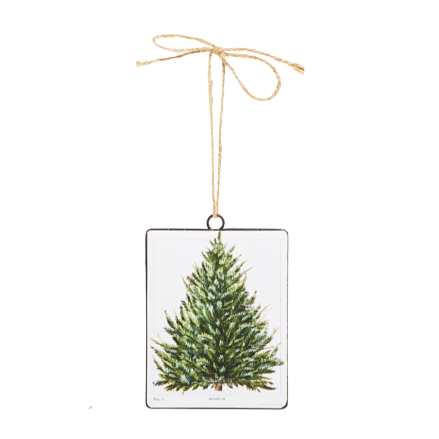 RAZ IMPORTS FIR TREE DISC ORNAMENT