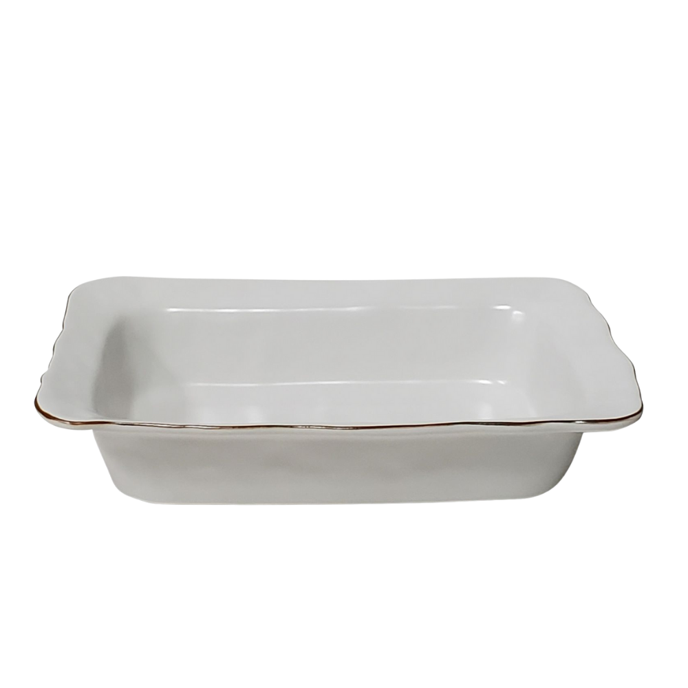 SKYROS CANTARIA MATTE WHITE MEDIUM BAKING DISH