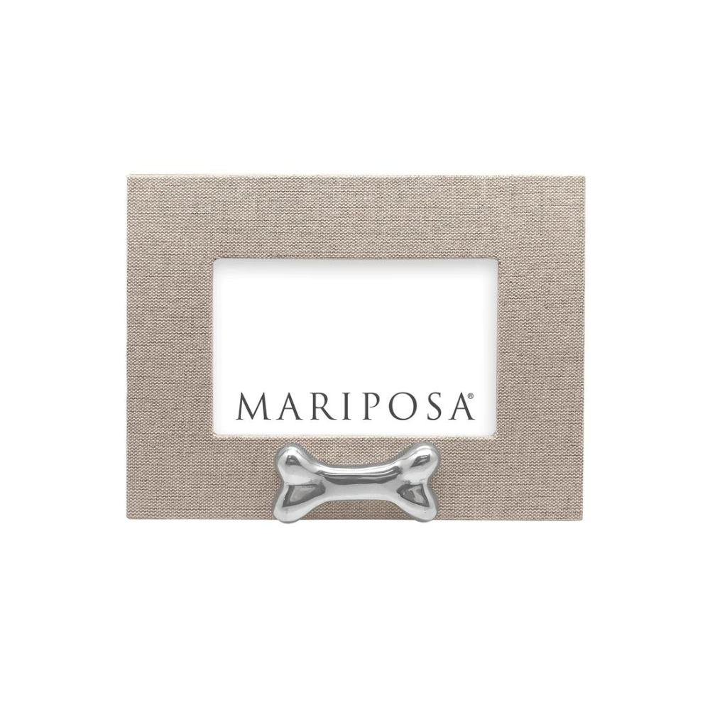 MARIPOSA NATURAL LINEN DOG BONE FRAME