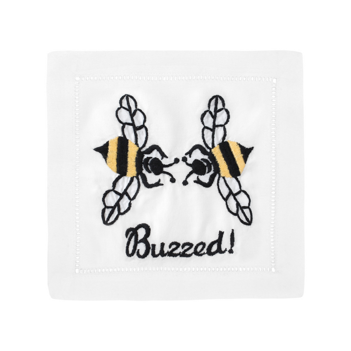 AUGUST MORGAN Buzzed Cocktain Napkin Set of 4