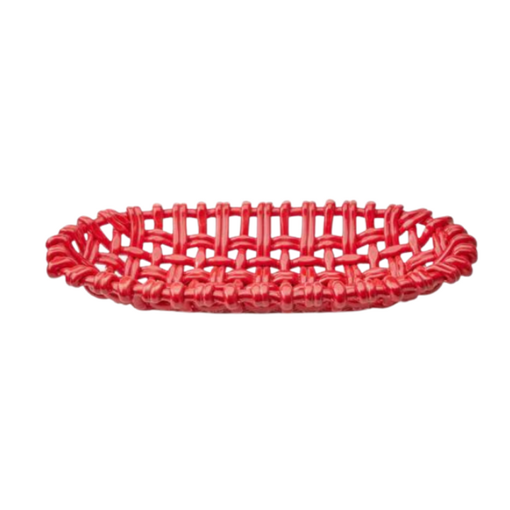 SKYROS OVAL BASKET - RED