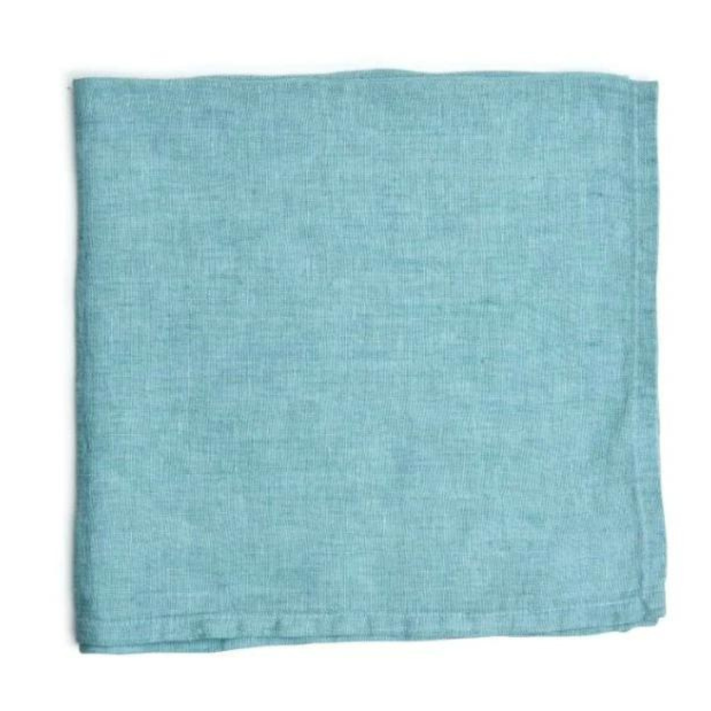 DEBORAH RHODES WASHED LINEN NAPKIN - TEAL