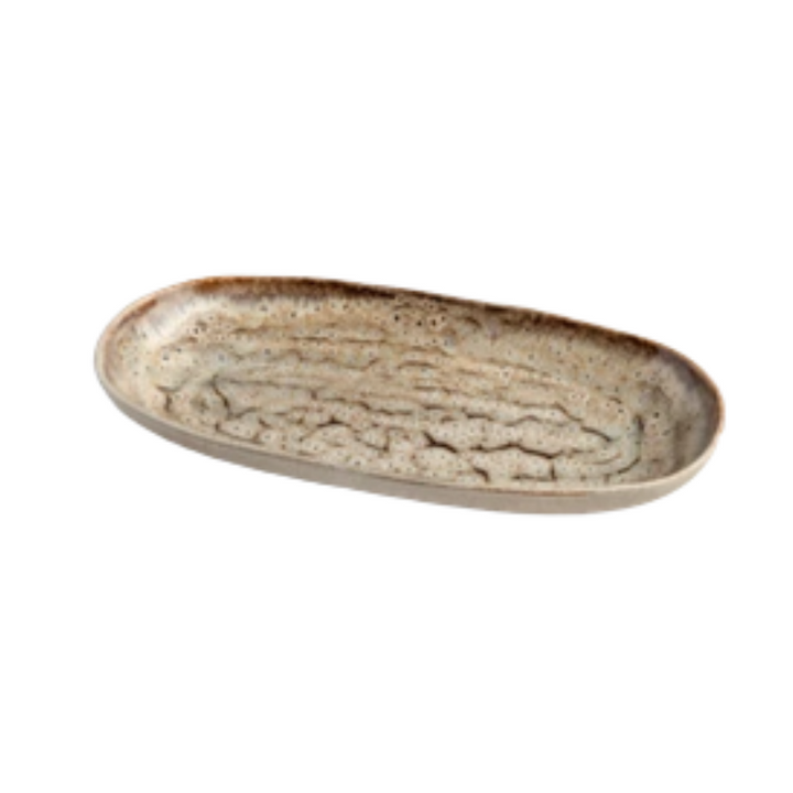 CARMEL CERAMICA Truffle Oval Tray