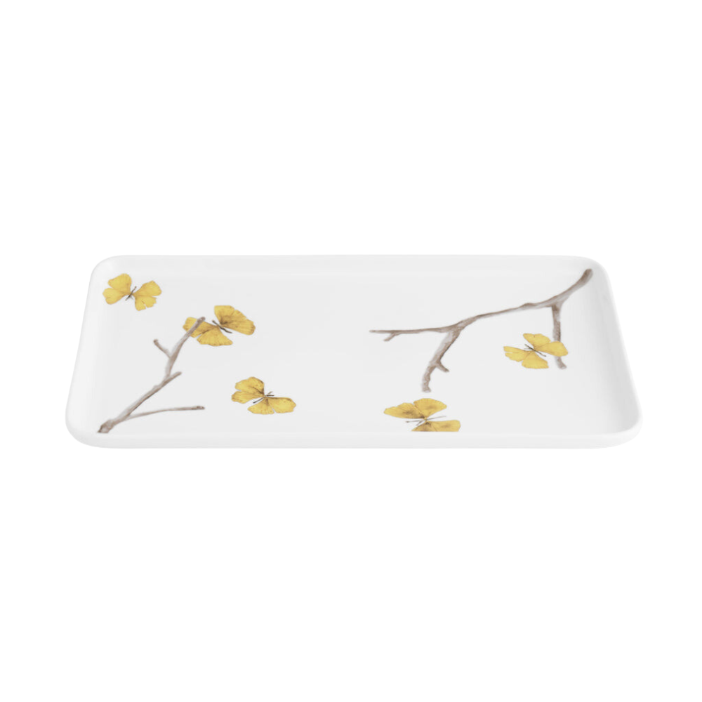 MICHAEL ARAM BUTTERFLY GINKGO GOLD BATH COLLECTION VANITY TRAY