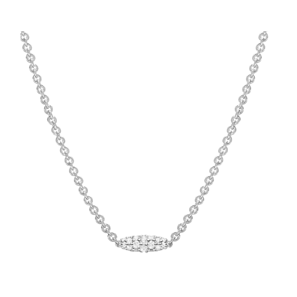 PAUL MORELLI 18K White Gold Single Pipette Necklace With Diamonds