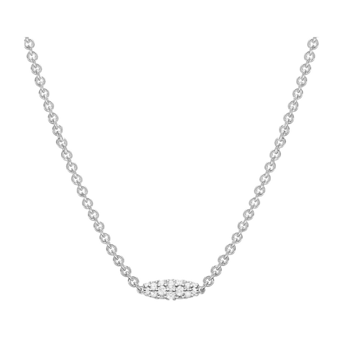 PAUL MORELLI 18K White Gold Single Pipette Necklace With Diamonds