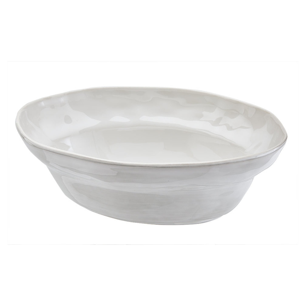 SKYROS AZORES GREIGE SHIMMER SERVING BOWL