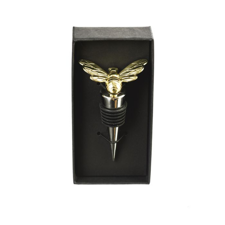 SELBRAE HOUSE GOLD BEE BOTTLE STOPPER