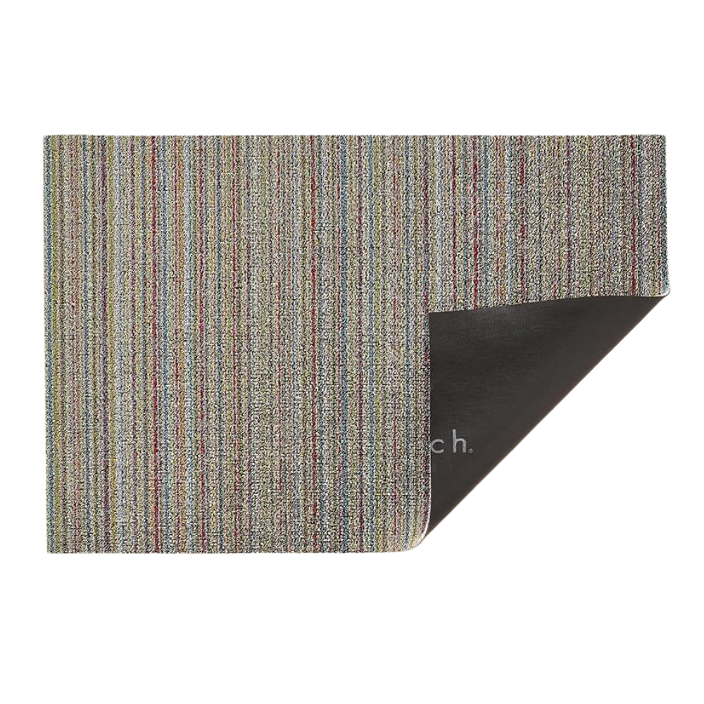 CHILEWICH SKINNY STRIPE SHAG MAT SOFT MULTI 24X36