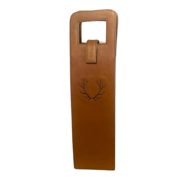 JSP TRADING LEATHER WINE BAG ANTLER