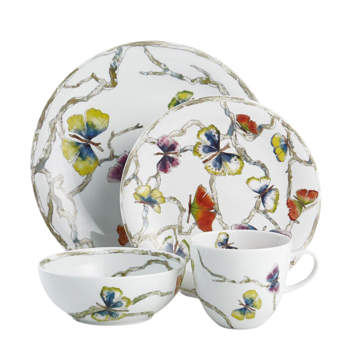 MICHAEL ARAM BUTTERFLY GINKGO DINNERWARE 4PC SETTING