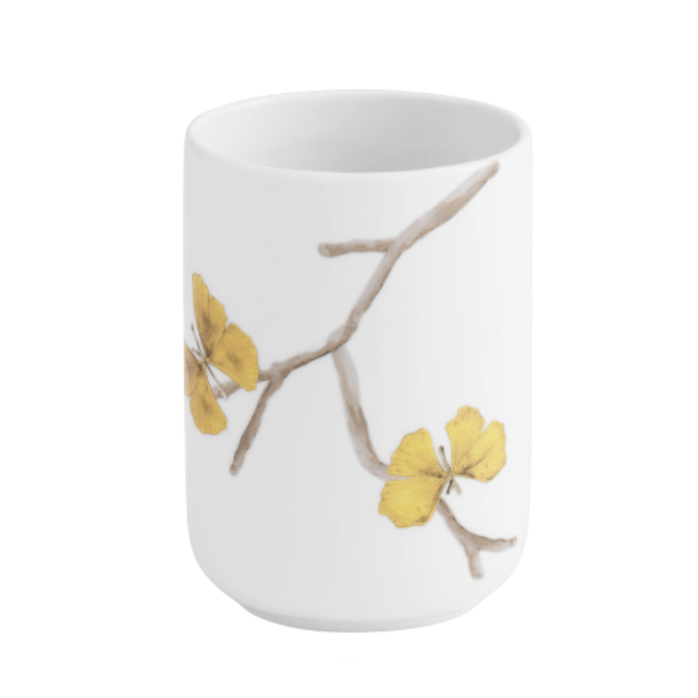 MICHAEL ARAM BUTTERFLY GINKGO GOLD BATH COLLECTION TOOTHBRUSH HOLDER