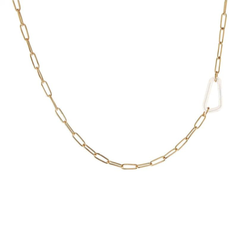 HEATHER B. MOORE 14K YELLOW GOLD LINK CHAIN (NEEDS HINGE)