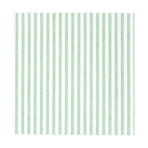 VIETRI PAPERSOFT CAPRI GREEN STRIPE DINNER NAPKINS