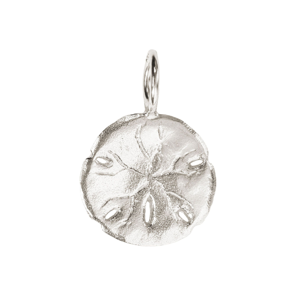 HEATHER B. MOORE STERLING SILVER HIGH POLISH SAND DOLLAR CHARM