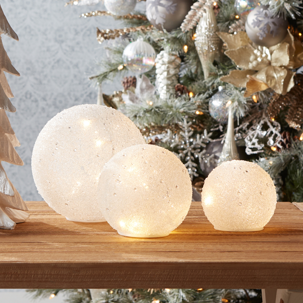 MELROSE LARGE LED FROSTED GLOBE