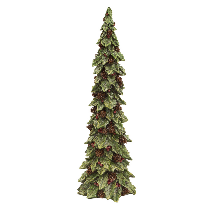 MELROSE LARGE HOLLY TREE WITH PINE CONES