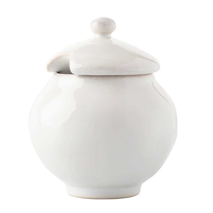 JULISKA PURO WHITEWASH SUGAR BOWL WITH LID