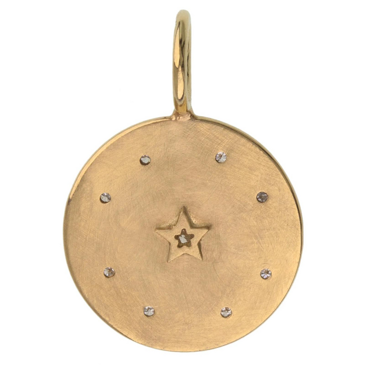 HEATHER B. MOORE GOLD ORNATE COMPASS ROSE CHARM