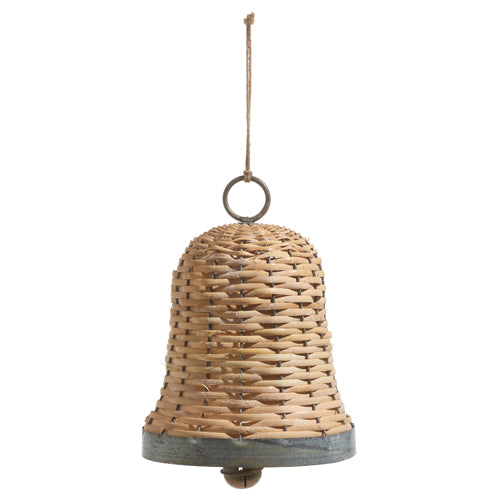 RAZ IMPORTS BASKETWEAVE BELL ORNAMENT