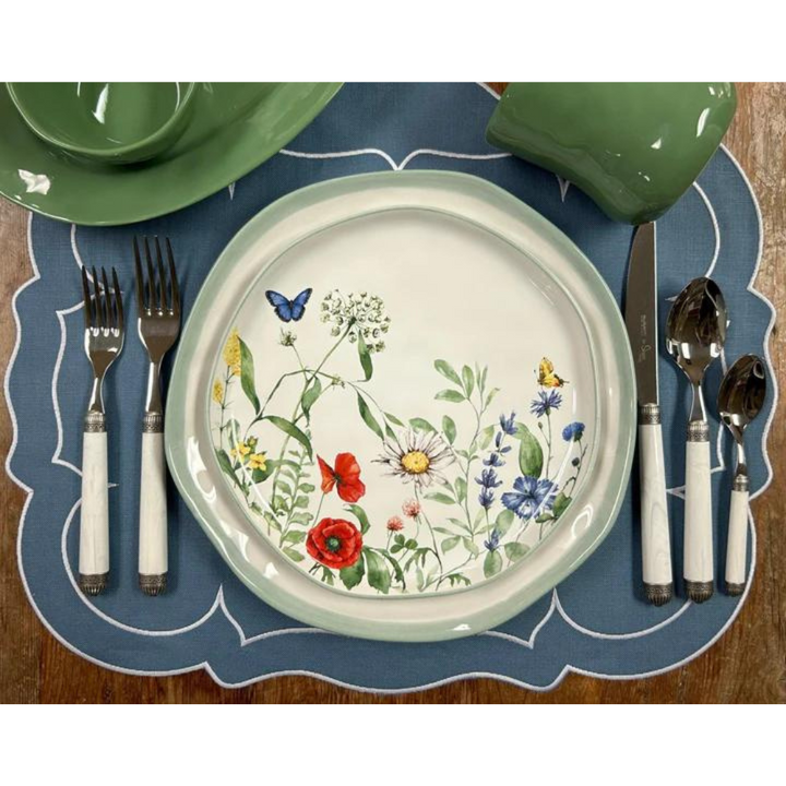 SKYROS Madiera Meadow Coupe Salad Plate