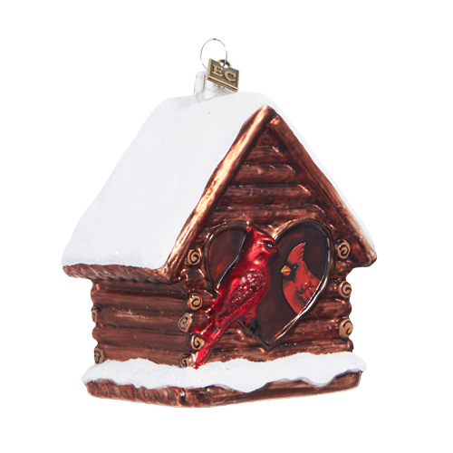 RAZ IMPORTS HOME SWEET HOME CARDINAL ORNAMENT