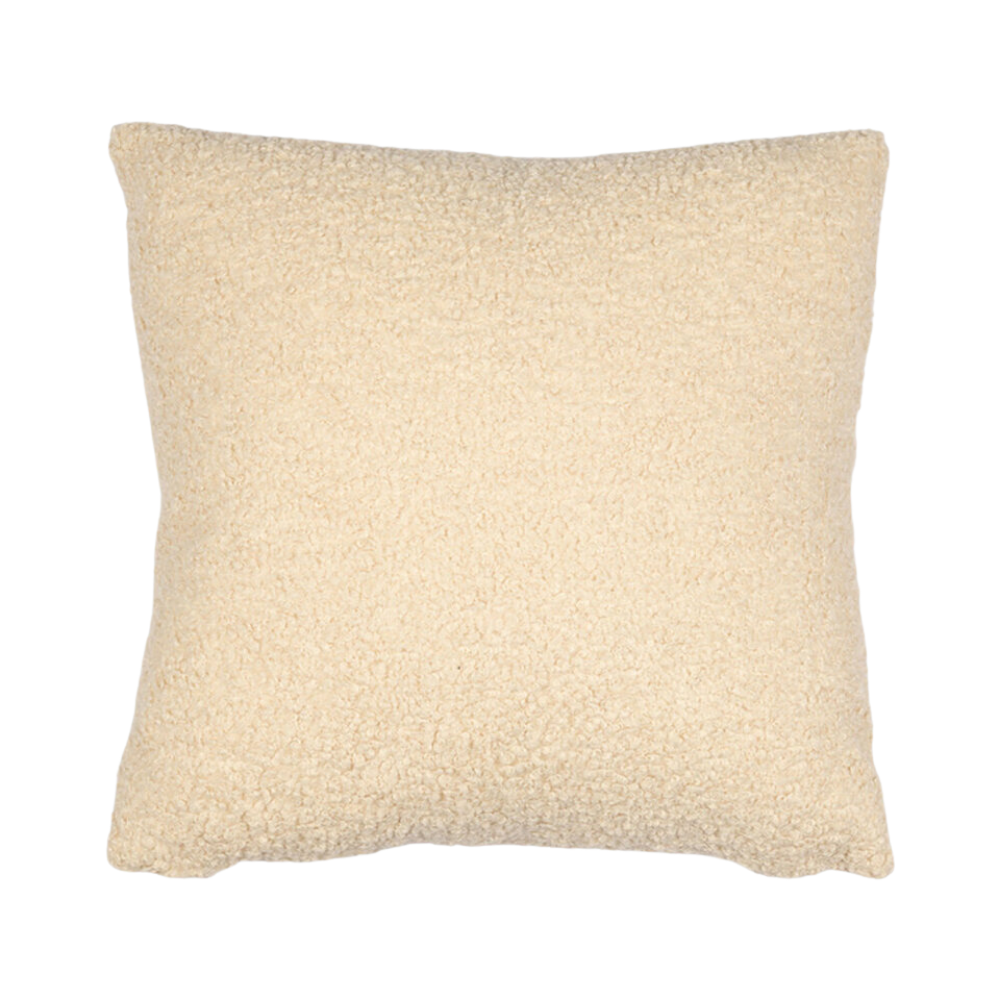 MOSS HOME TEDDY IVORY PILLOW 22X22