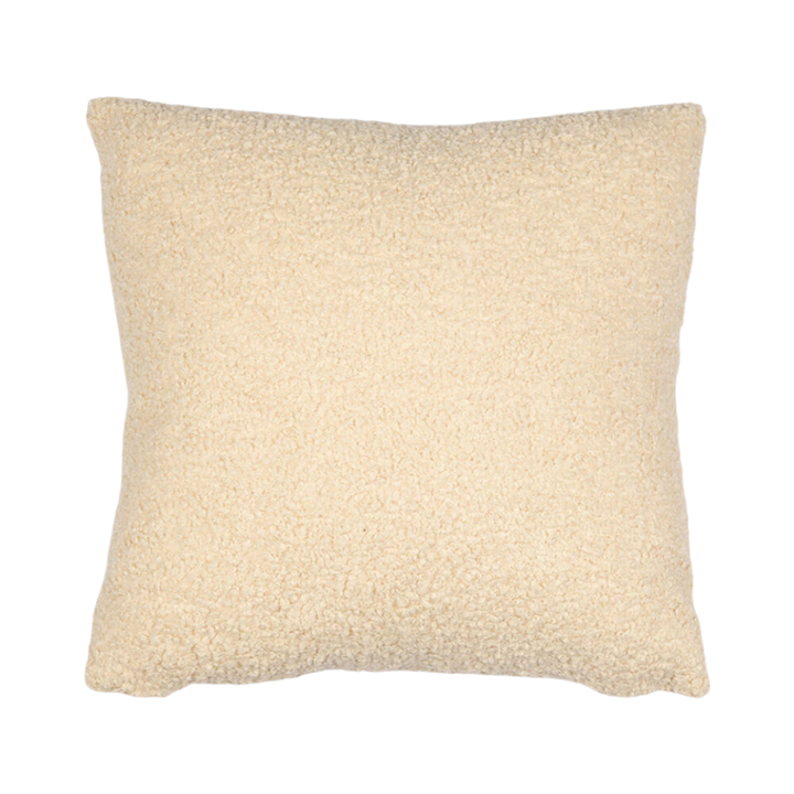 MOSS HOME TEDDY IVORY PILLOW 22X22