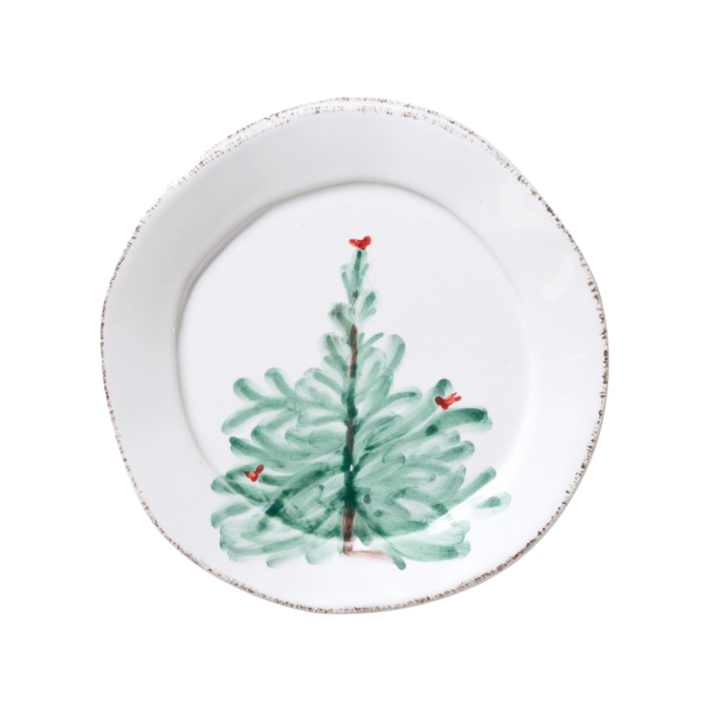 VIETRI LASTRA HOLIDAY CANAPE PLATE