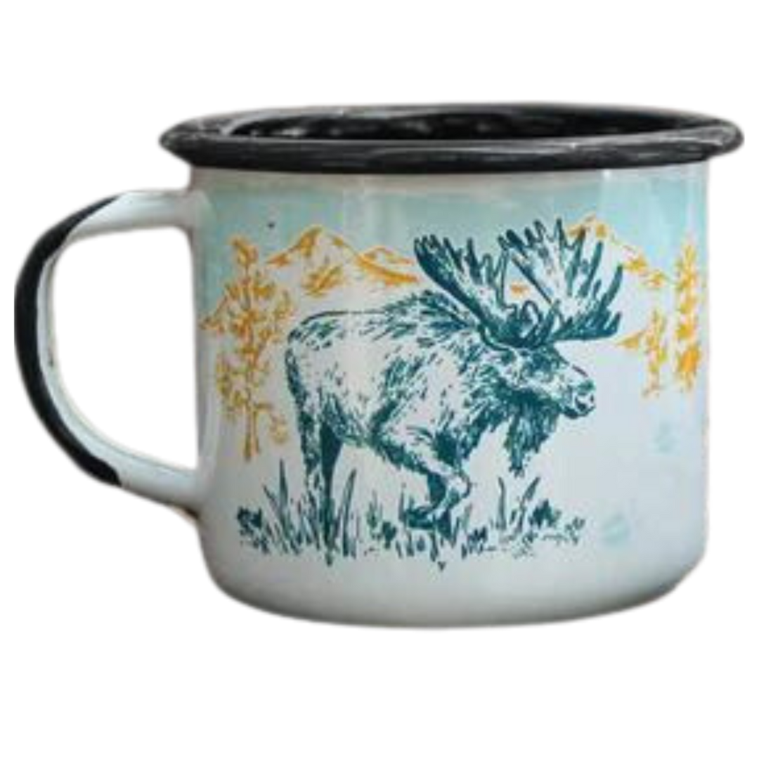 ALPINECHO MOOSE ENAMEL MUG