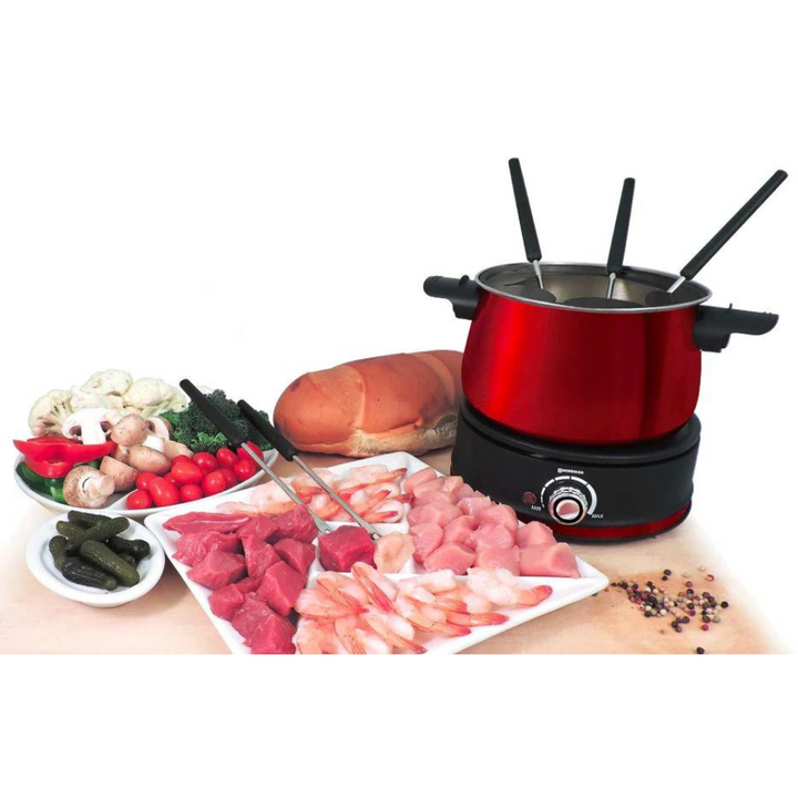 SWISSMAR RED AROLLA ELECTRIC FONDUE