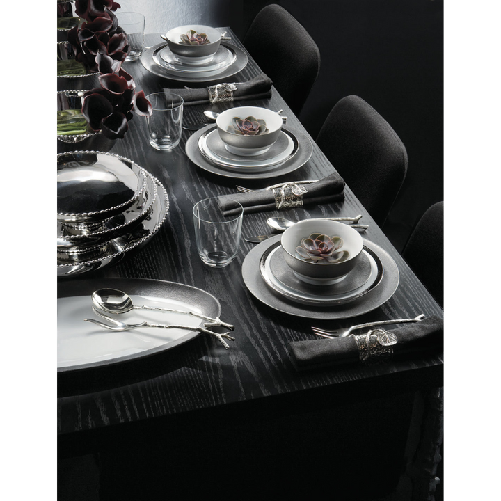 MICHAEL ARAM Silversmith Dinnerware 5PC Placesetting