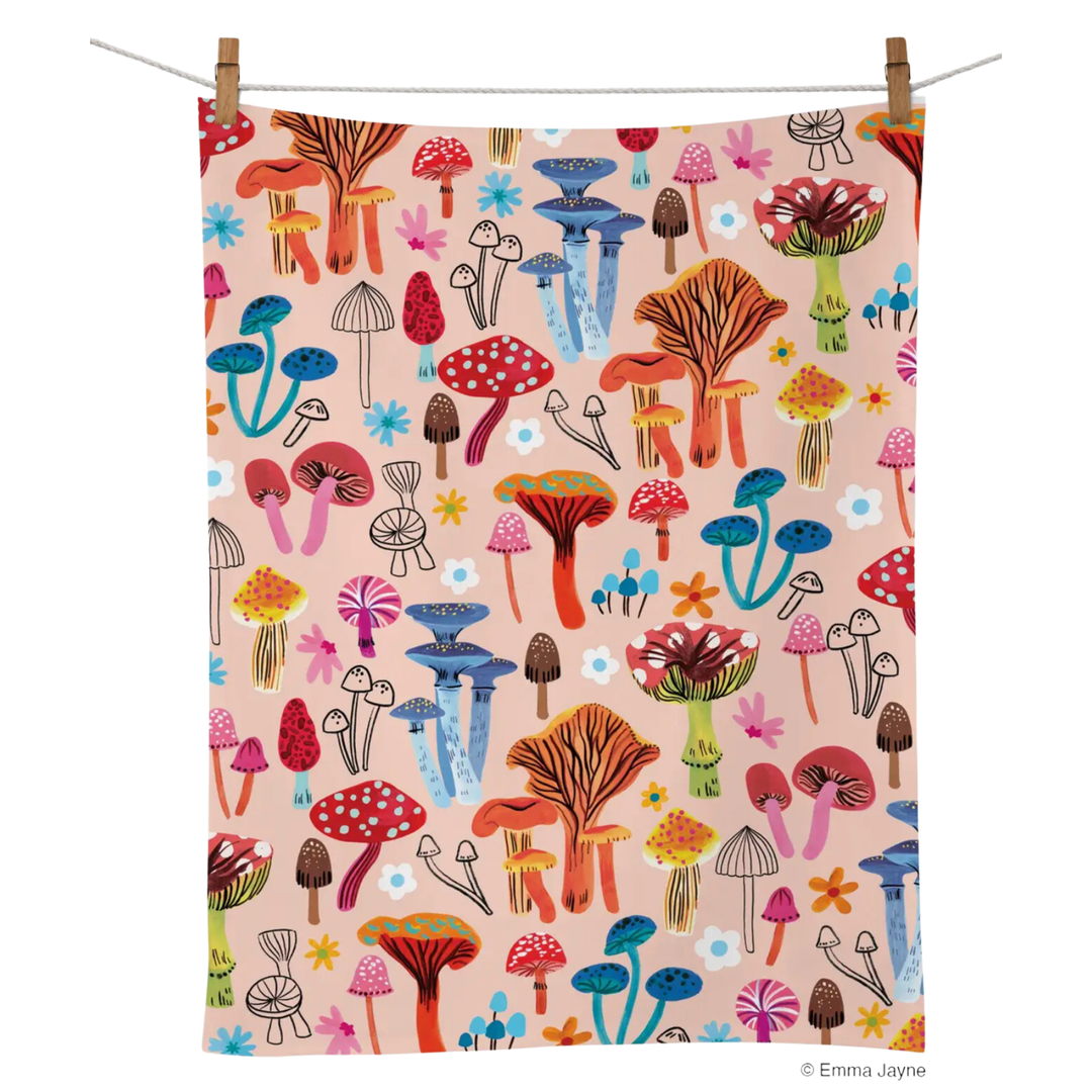 WERKSHOPPE Mushroom Patch Tea Towel