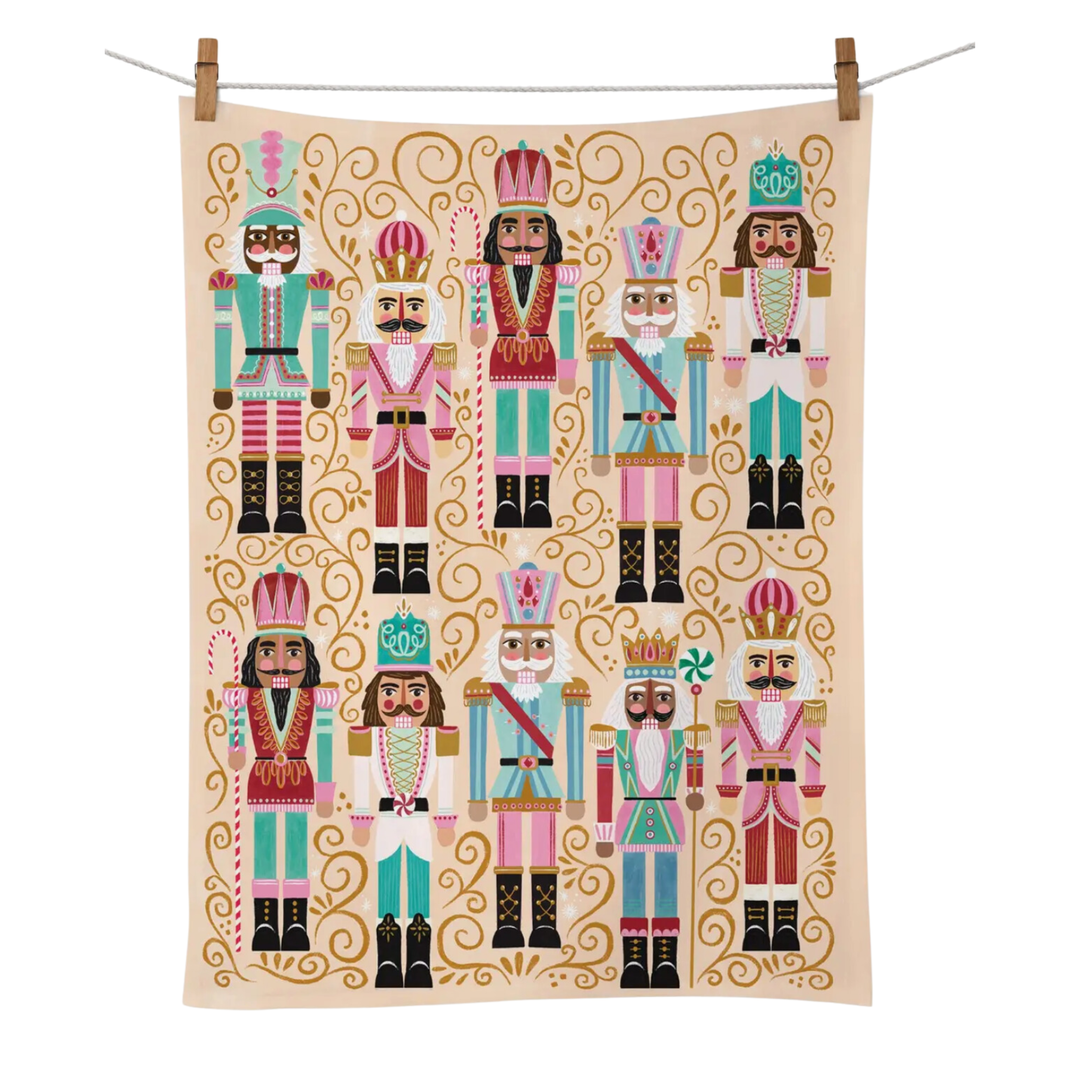 WERKSHOPPE Nutcrackers Tea Towel