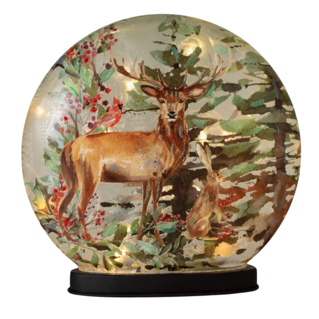 SULLIVANS Led Large Tabletop Woodland Lights With Buck