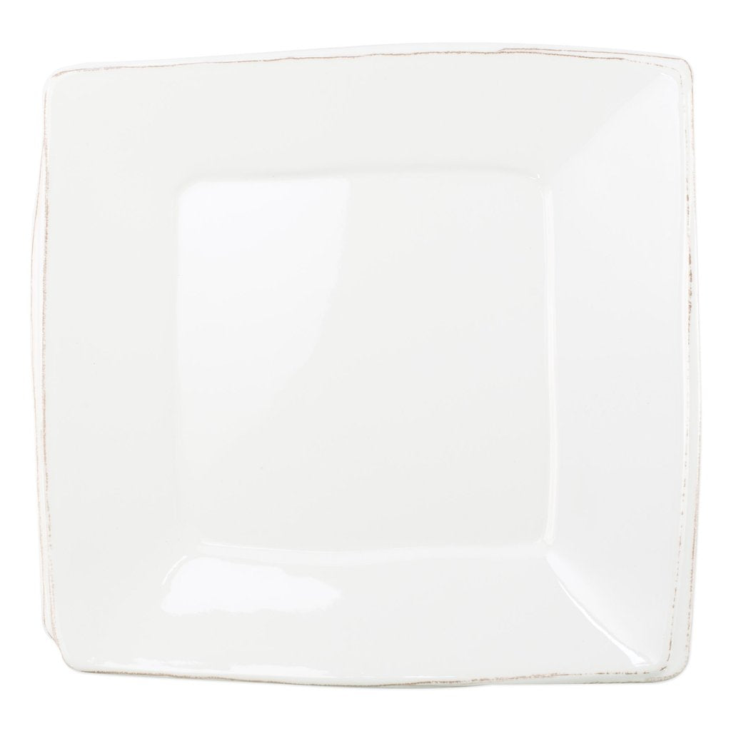 VIETRI LASTRA WHITE SQUARE PLATTER