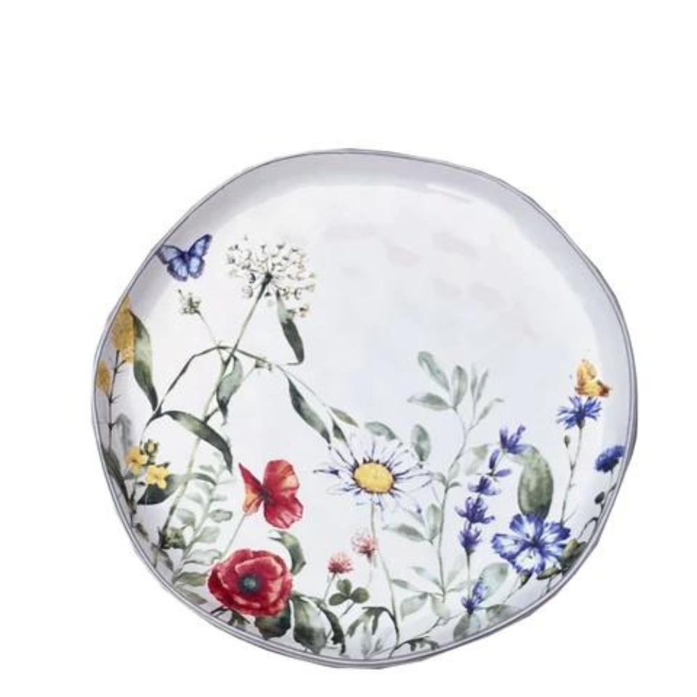 SKYROS Madiera Meadow Coupe Salad Plate