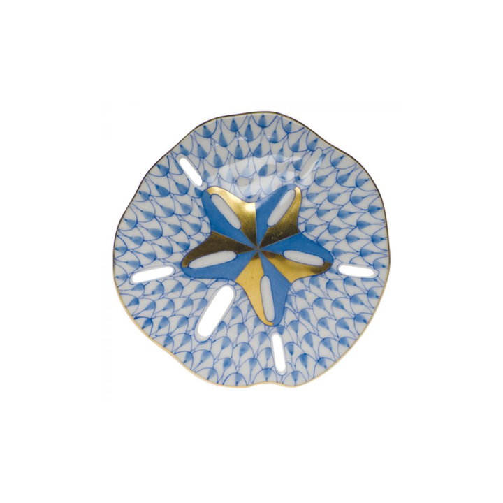 HEREND Sand Dollar BLUE