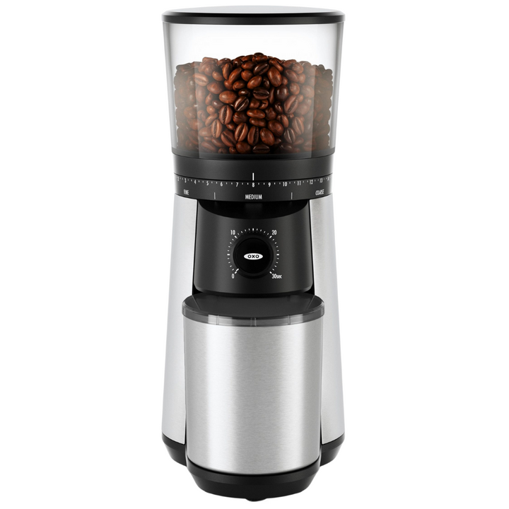 BREW TIME BASED CONICAL BURR COFFEE GRINDER